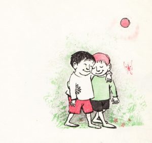 Illustration by Maurice Sendak from a vintage ode to friendship by Janice May Udry